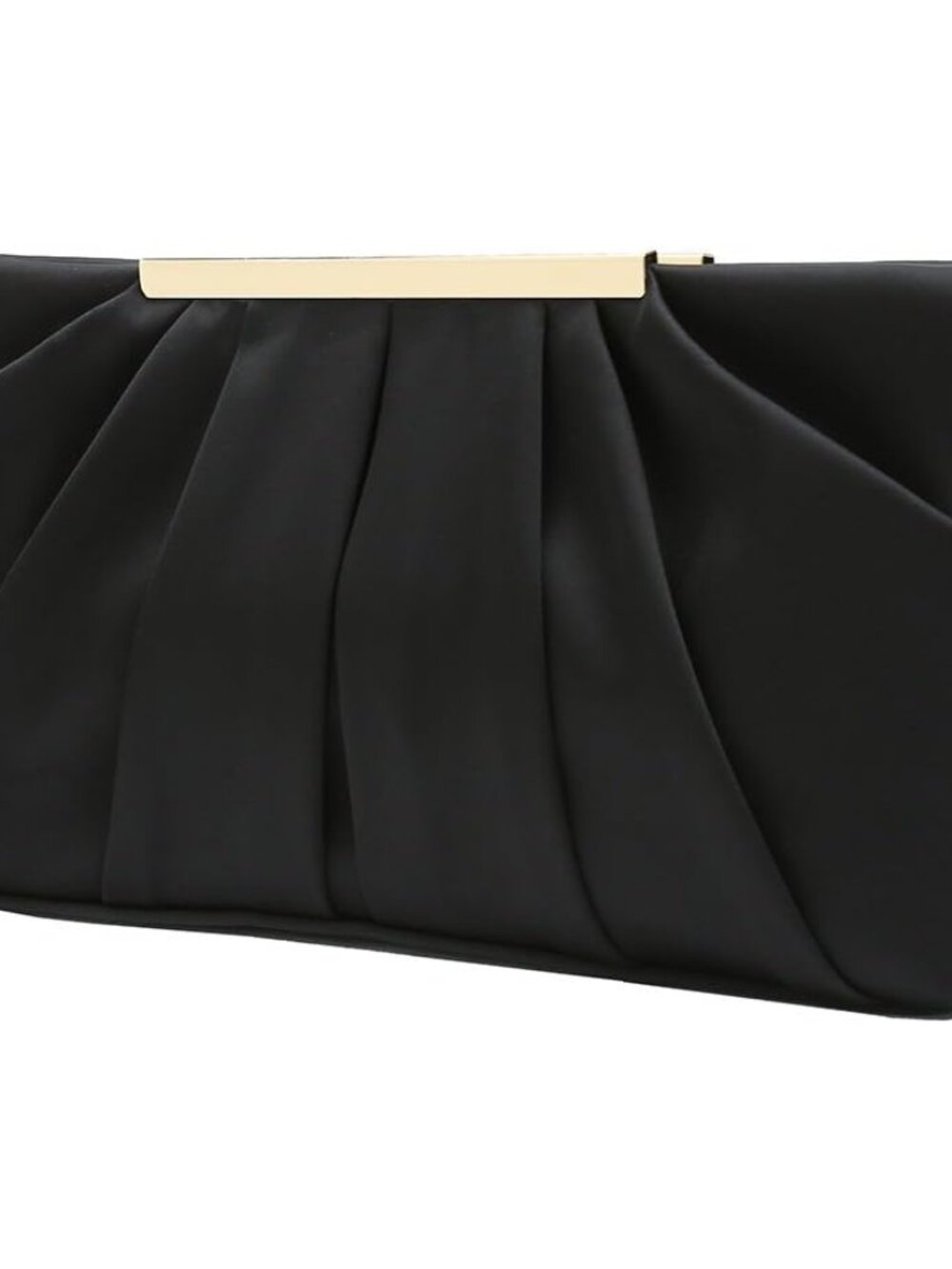 Clutch Evening Bag Elegant Pleated Satin Formal Handbag Simple Classy Purse for